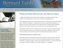 Tablet Screenshot of bernardtardy.com